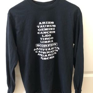 Drake Scorpion Astrology Long Sleeve Tee